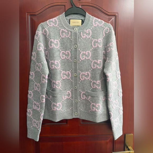 Gucci Sweaters - Gucci GG crew neck cardigan sweater